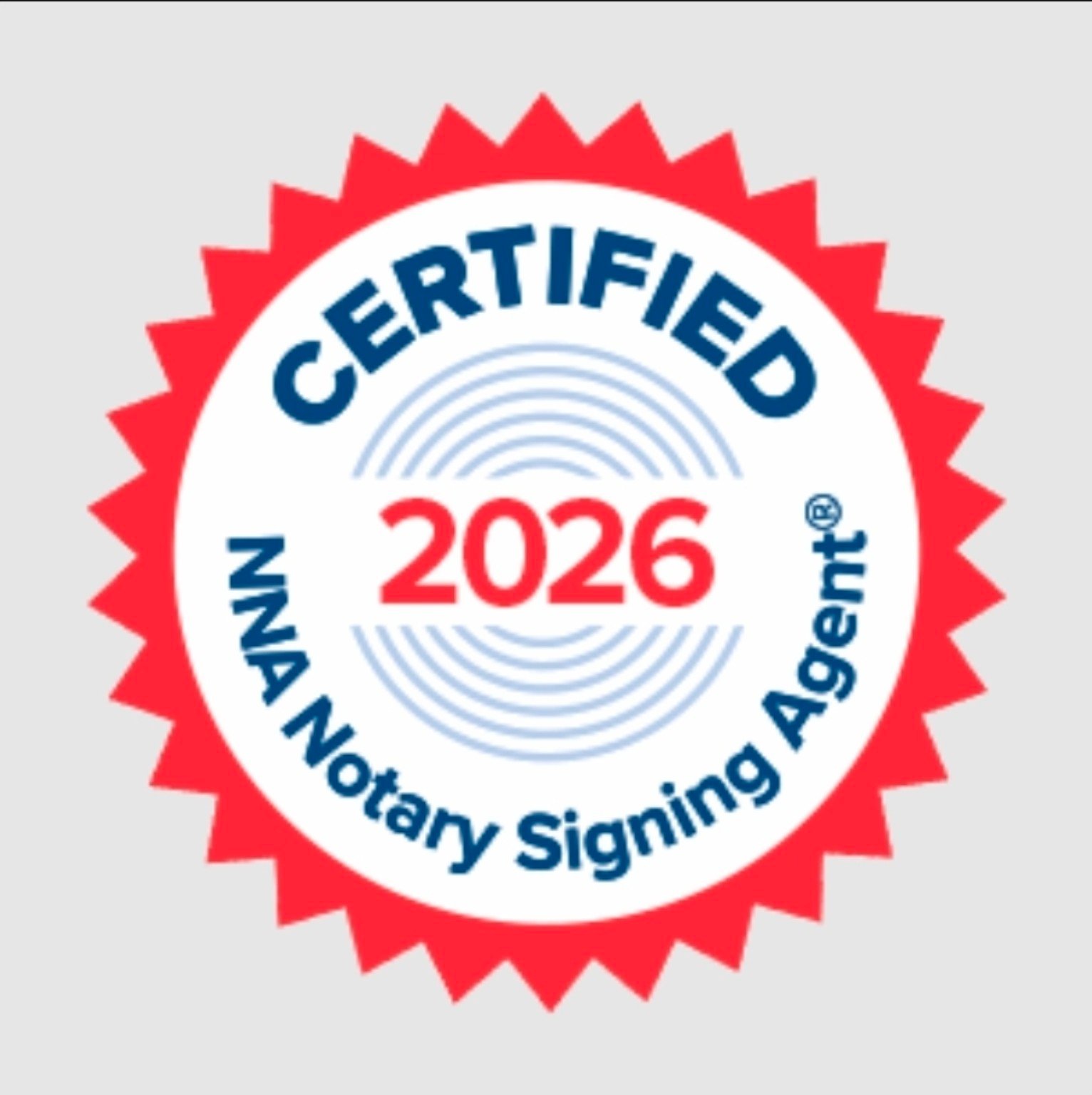 2026 Certified NNNA Notary Signing Agent badge